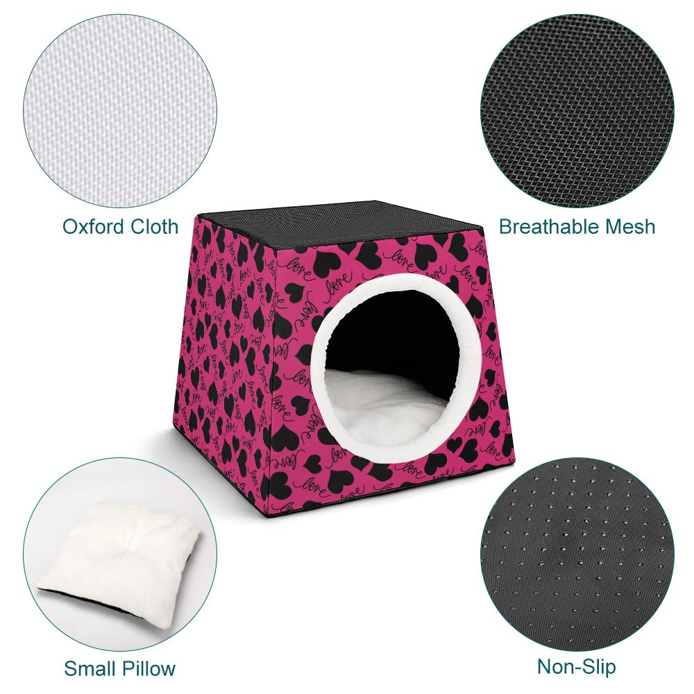 Love and Hearts Capsule Pet Water Bottle - Leak-Proof Portable Pet Water Dispenser for Dogs & Cats - Perfect for Travel, Hiking, and Outdoor Adventures