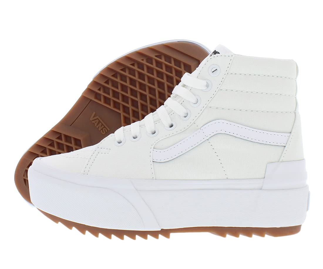 Vans Women's Sk8-Hi Stacked Sneakers - High Top Canvas Shoes for Women | Fashion Skate Shoes with Cushioned Support | Perfect for Streetwear, Skateboarding & Casual Outfits