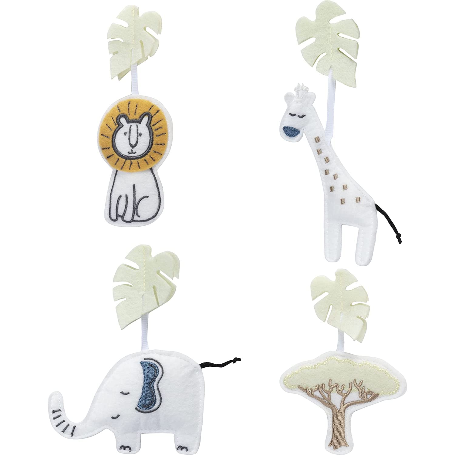 Trend Lab Tanzania Baby Crib Mobile with Soothing Music & Rotating Animals - Fits Standard Crib Rails - Perfect for Nursery Decor & Infant Sleep Aid