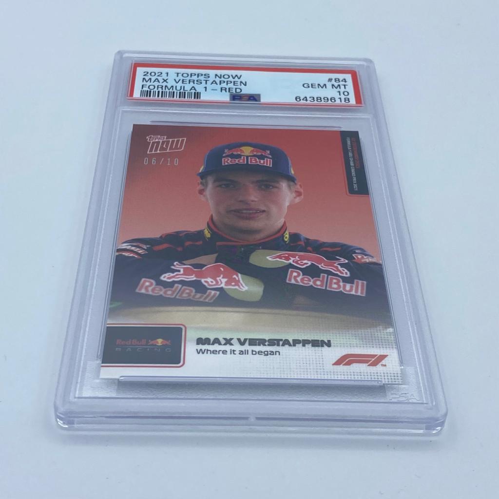 PSA 10 Graded 2006 Topps Max Verstappen #84 Rookie Card - Red Parallel - F1 Racing Collectible for Fans & Investors - Perfect for Display, Trading, and Memorabilia Collections
