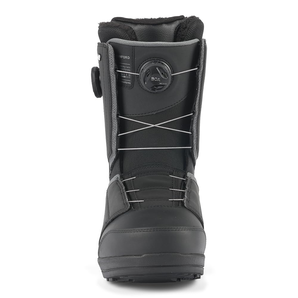 K2 Hanford Men's Snowboard Boots - Comfortable & Durable for All-Mountain Riding - Perfect for Freestyle, Park, and Powder Snowboarding
