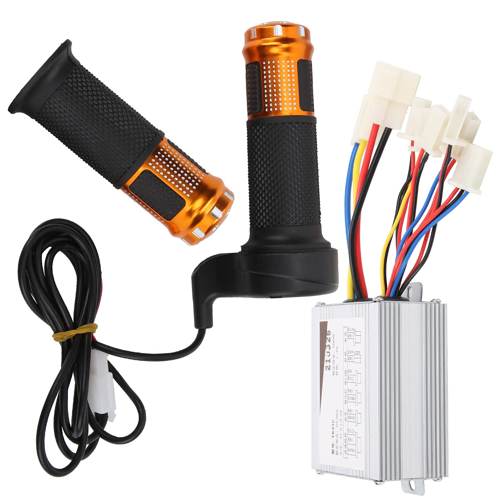 36V 500W Electric Bike Throttle Grip - Anti-Slip Twist Handle Controller for E-Bikes, Scooters & Tricycles | Perfect for Commuting, Off-Road & Urban Riding