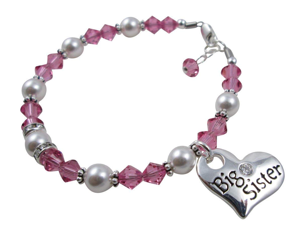 Rose Gold Pearl Bracelet for Sister - Elegant Big Sister Little Sister Gift for Birthday, Anniversary & Special Occasions | Perfect for Everyday Wear & Formal Events