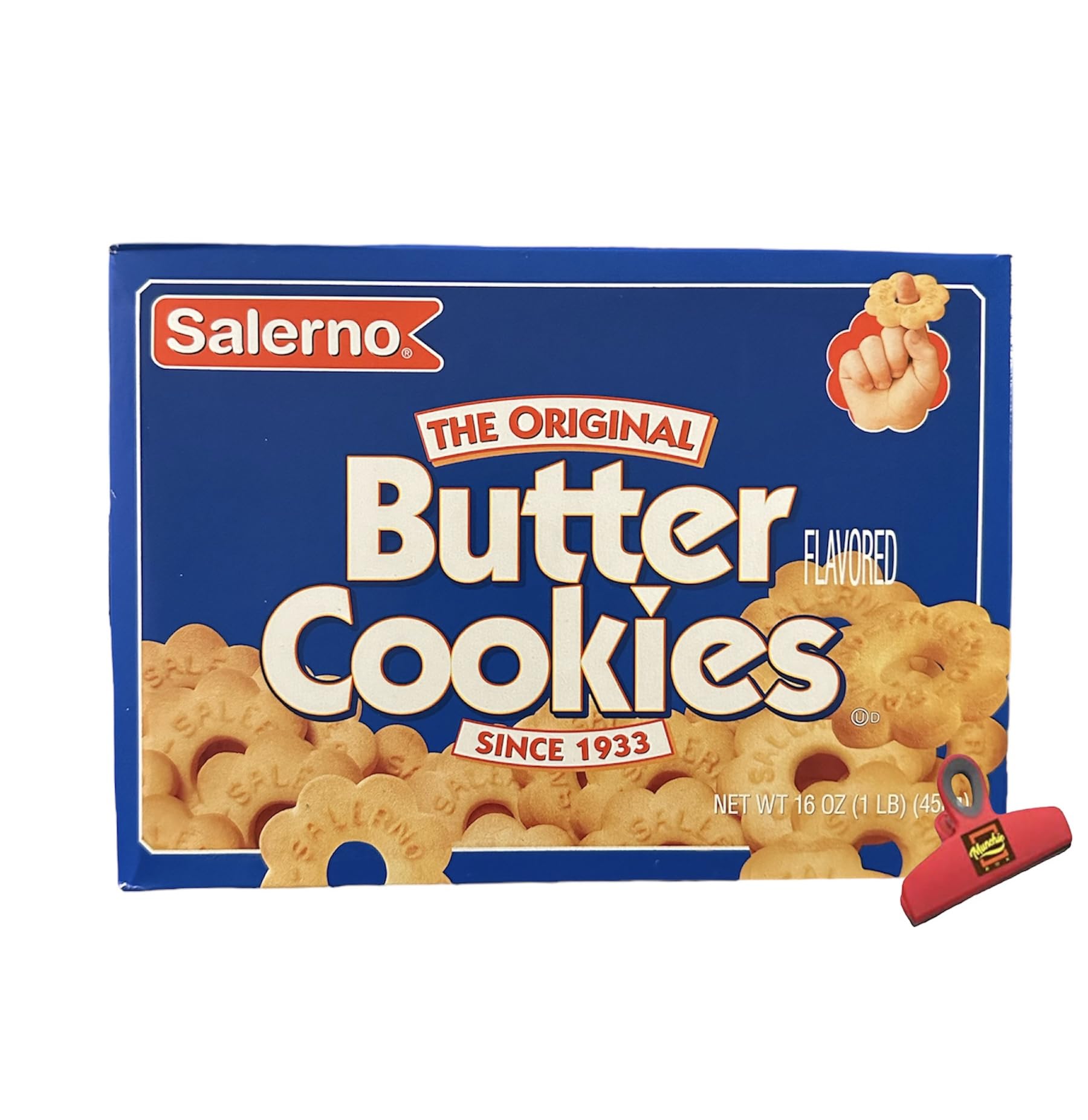 Salerno Butter Cookies - 2 Pack (16 Oz Each) | Delicious Snacks for Parties, Gifts & Office Treats | Premium Munchie Box Curations