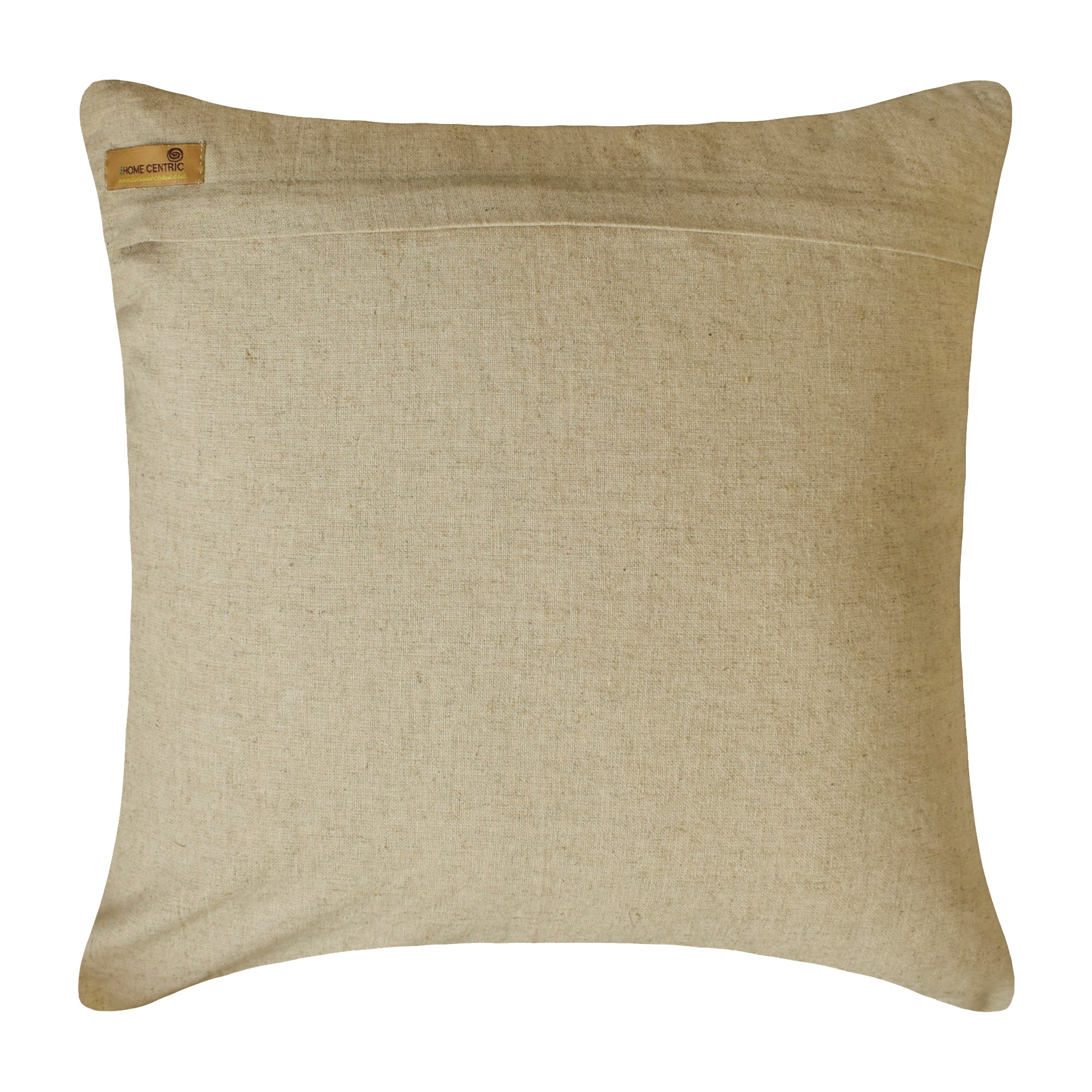 Natural Beige Cotton Linen Decorative Euro Sham Pillow Cover - Soft & Breathable Bedding Accent for Boho Chic, Farmhouse or Coastal Home Decor