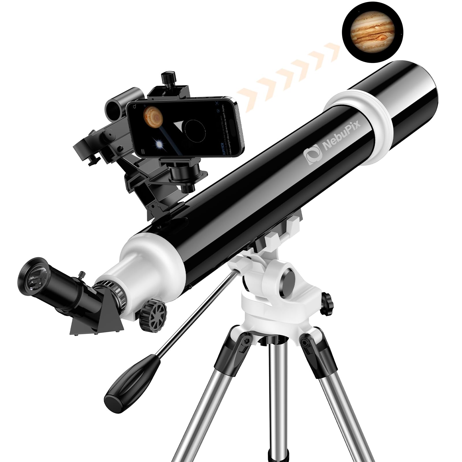 **91mm Aperture 700mm FL Telescope with StarFinding System - High-Powered Astronomy Telescope for Adults & Beginners | All Metal AZ Mount, Phone Adapter & Remote | Perfect for Stargazing, Astrophotography & Outdoor Exploration**
