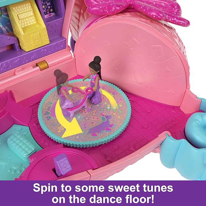 Polly Pocket Puppy Party Playset - Interactive Toy for Kids with Adorable Puppy Figures & Fun Accessories | Perfect for Pretend Play, Birthday Gifts & Collectible Fun