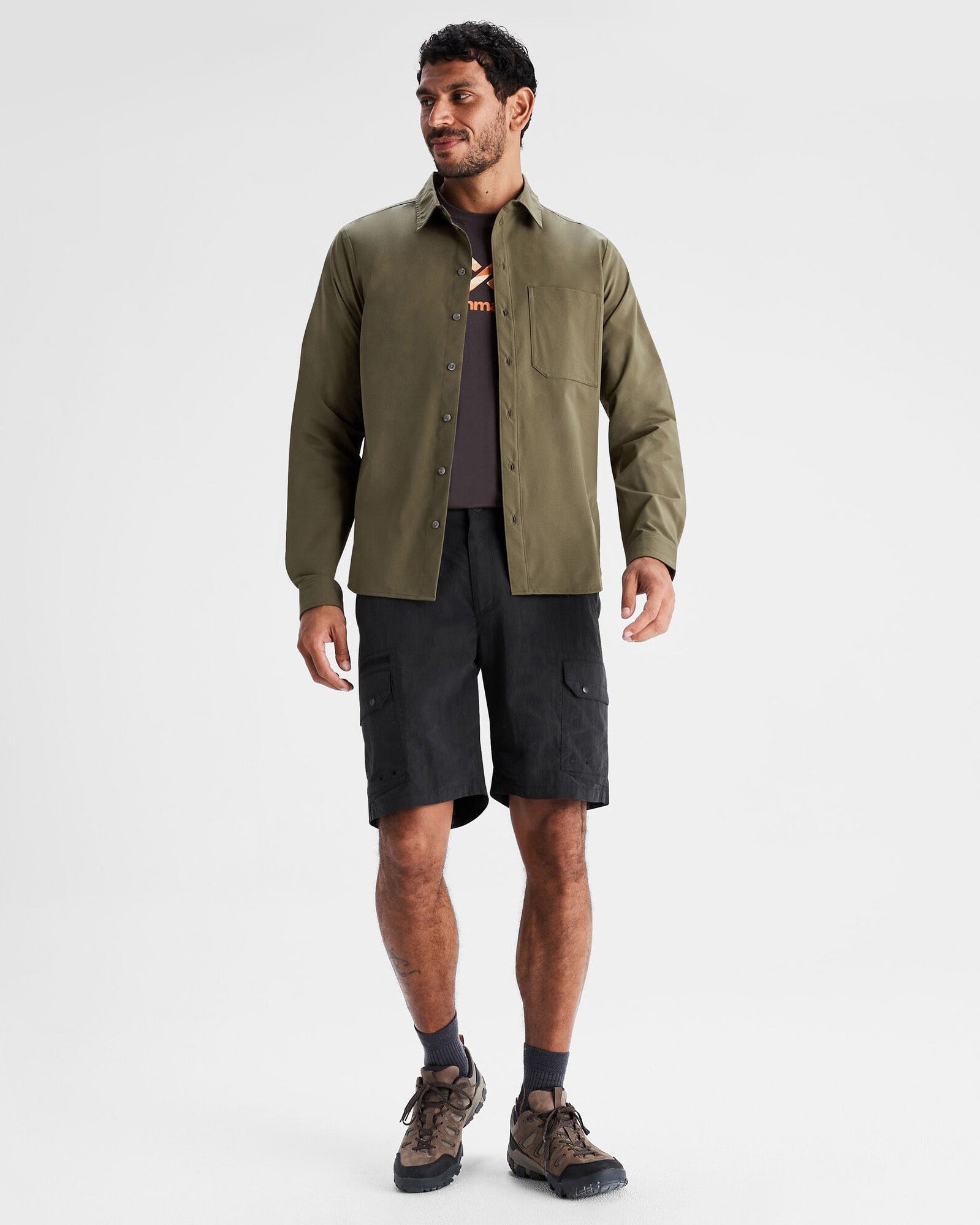 Men's Corsair Long Sleeve Shirt - Light Moss Green Casual Button Down Shirt for Outdoor Activities & Workwear