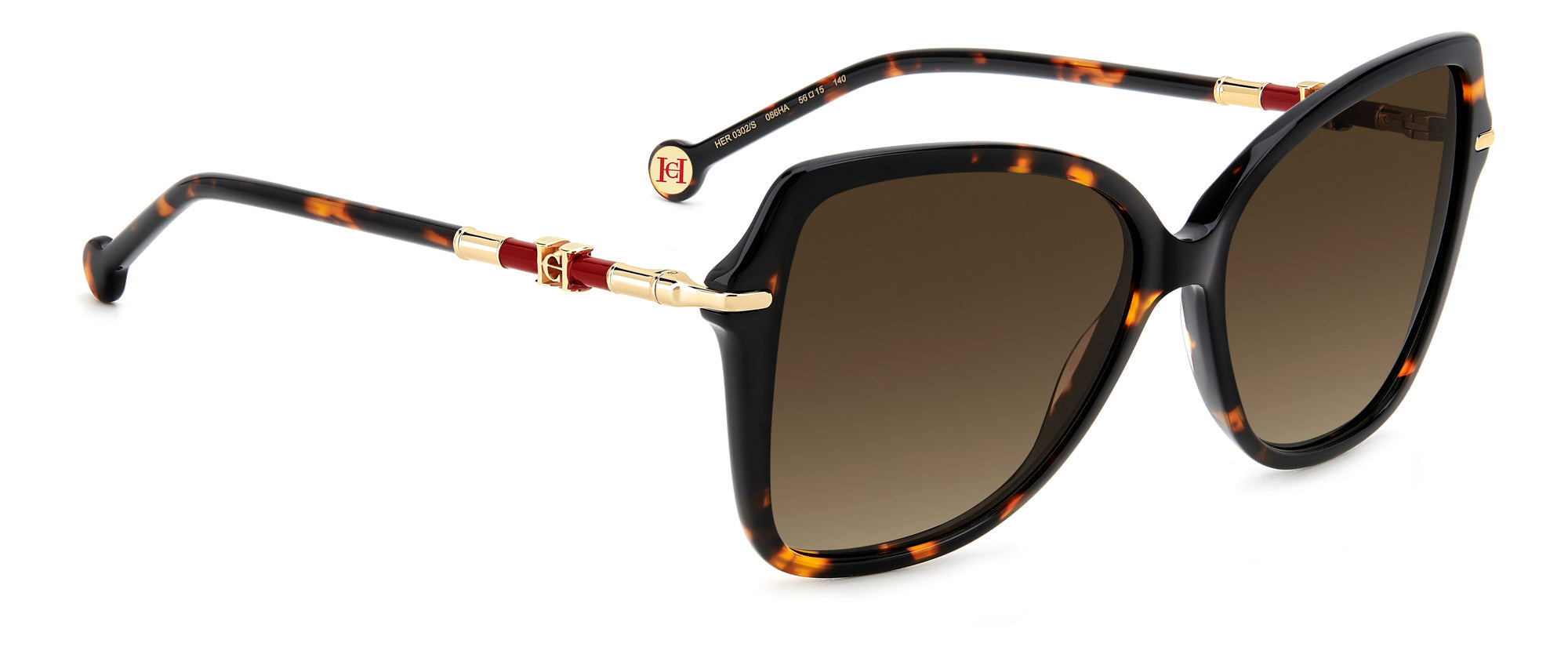 Carolina Herrera HER 0302/S Women's Designer Sunglasses - UV Protection & Polarized Lenses for Driving, Beach & Outdoor Fashion