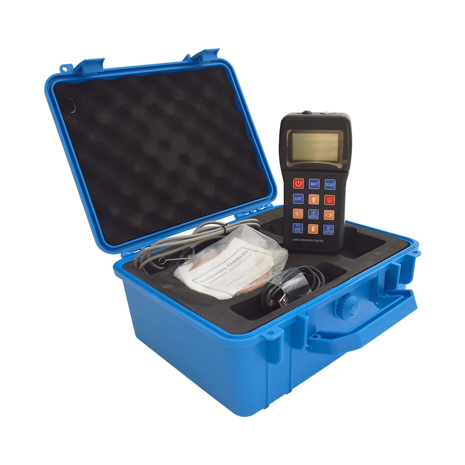 TECHTONGDA Digital Leeb Hardness Tester with LCD Display - Portable Metal Hardness Gauge for Steel, Aluminum & Alloys | On-Site Metal Testing for Construction, Manufacturing & Quality Control