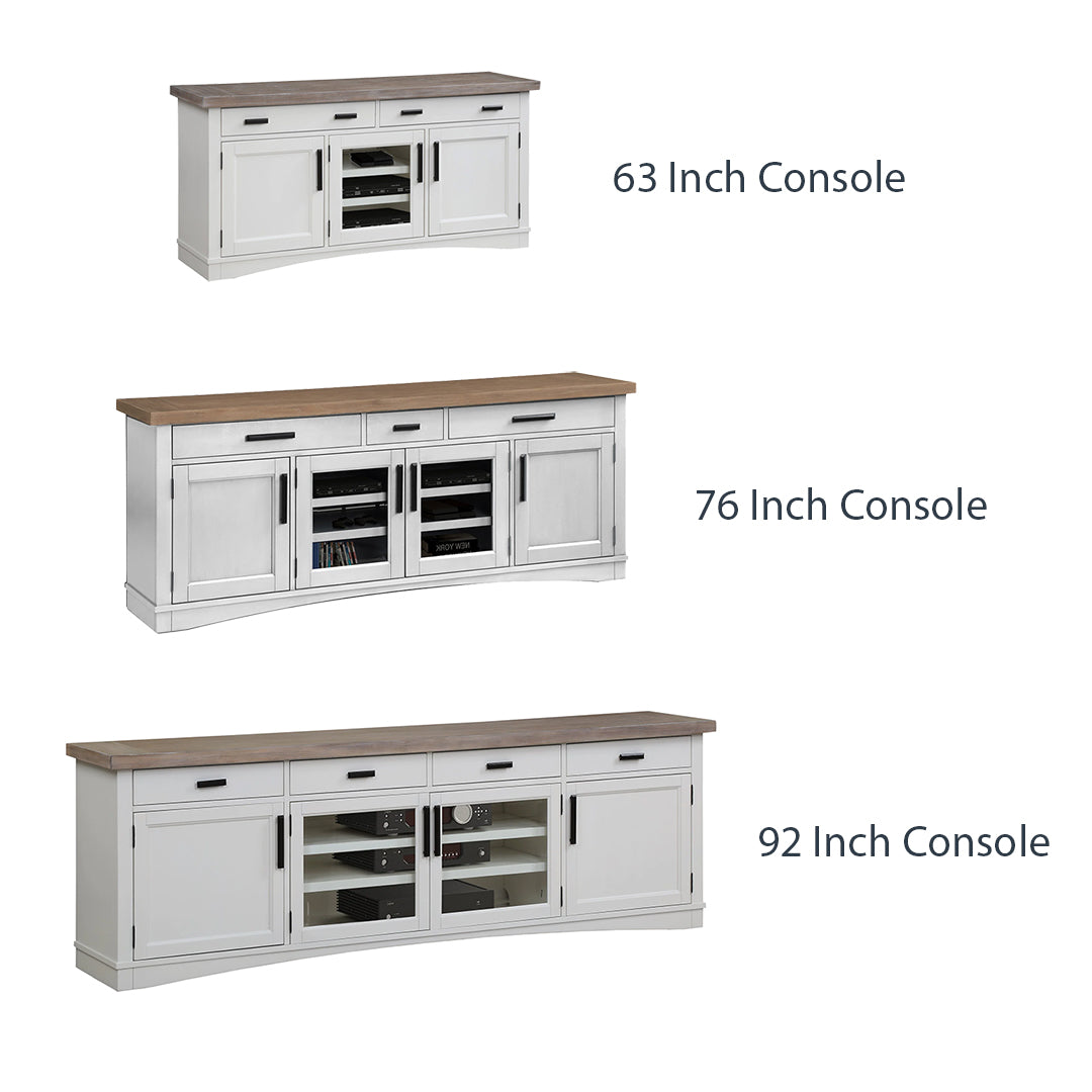 Modern Roots TV Stand with Storage - Rustic Wood Entertainment Center for Living Room - Perfect for TVs up to 65