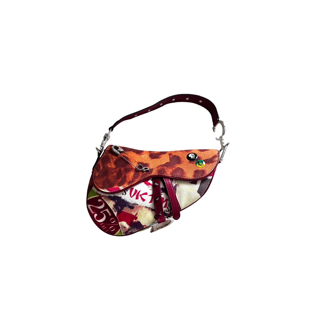 Vintage Dior Victim Saddle Bag - Authentic Leather Crossbody Purse for Women | Perfect for Date Night, Parties & Fashion Events