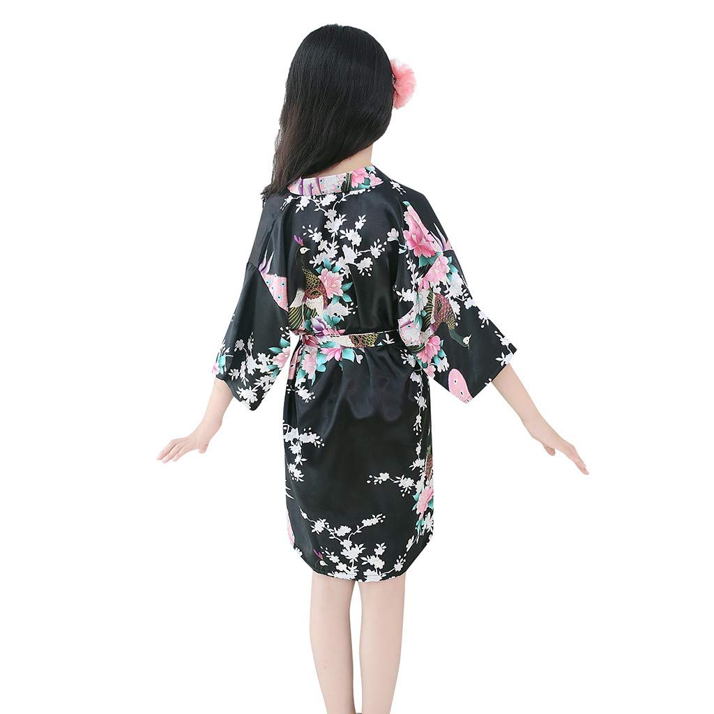 Girls Satin Floral Jacket for Dresses - Baby Toddler Silk Outerwear for Special Occasions & Photo Shoots