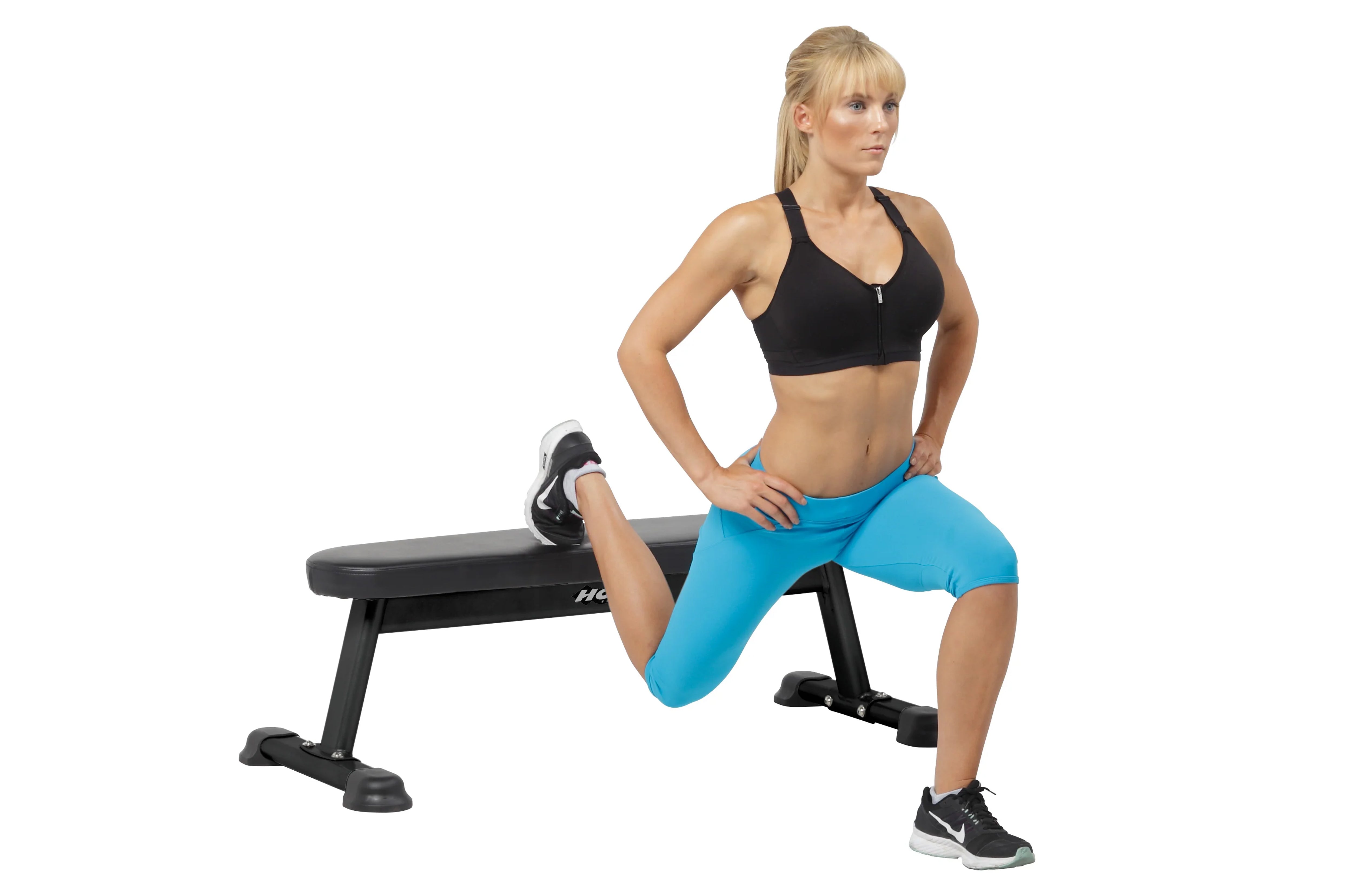 Hoist Flat Utility Bench (HF 5163) - Adjustable Weight Bench for Home Gym, Strength Training & Full Body Workouts - Perfect for Dumbbell Exercises, Sit-Ups & Fitness Training