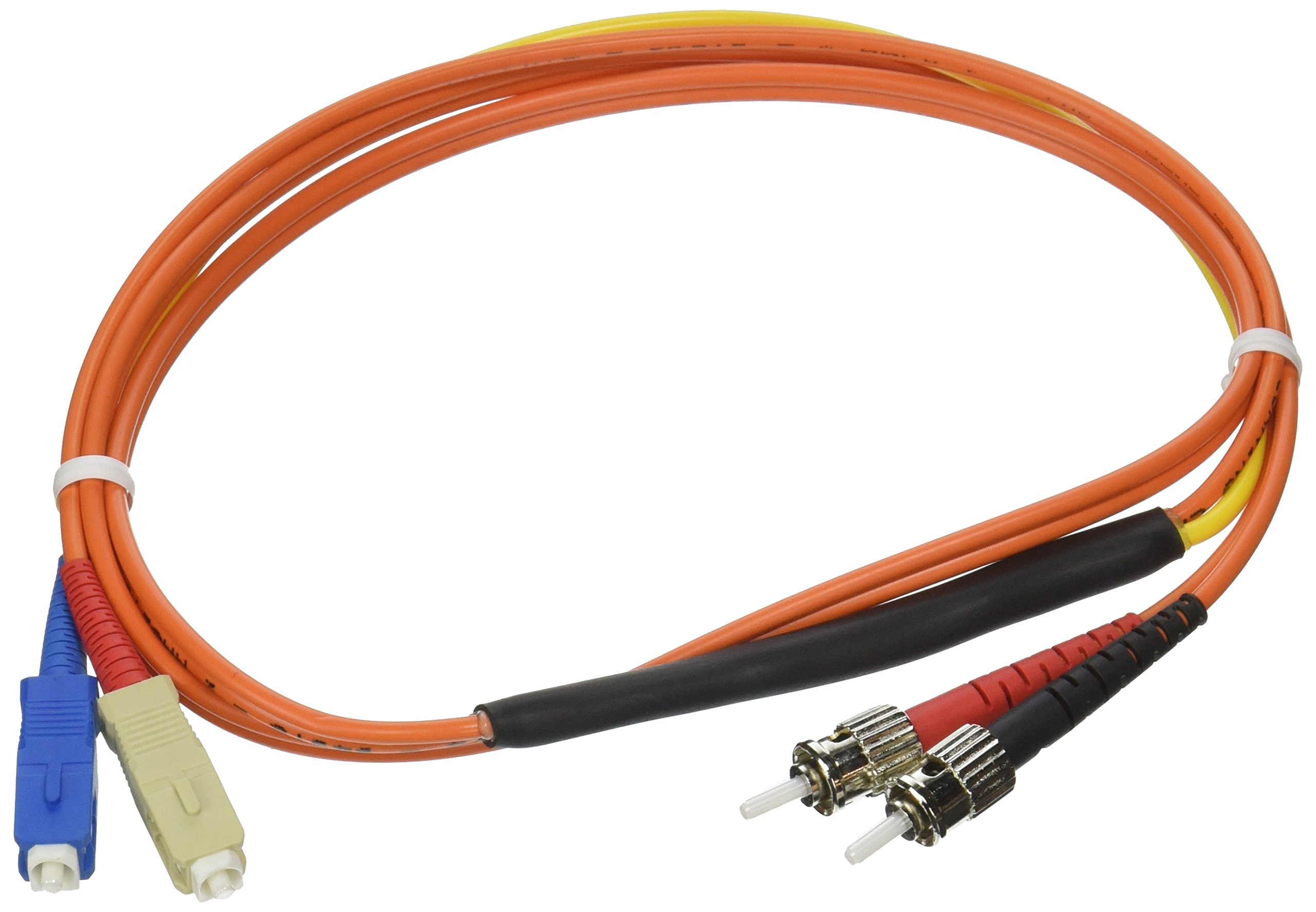 C2G 27000 Mode-Conditioning SC/SC Fiber Optic Patch Cable - 1m (3.3ft) Orange - High-Speed Data Transfer for Data Centers & Network Installations