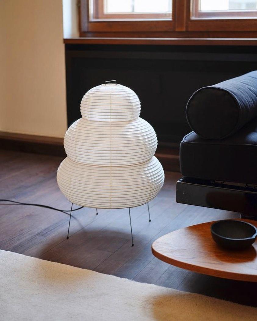 Japanese Akari Paper Table Lamp - Handmade Shoji Style Lighting for Bedroom, Living Room & Office - Warm Ambient Light for Relaxation & Decor