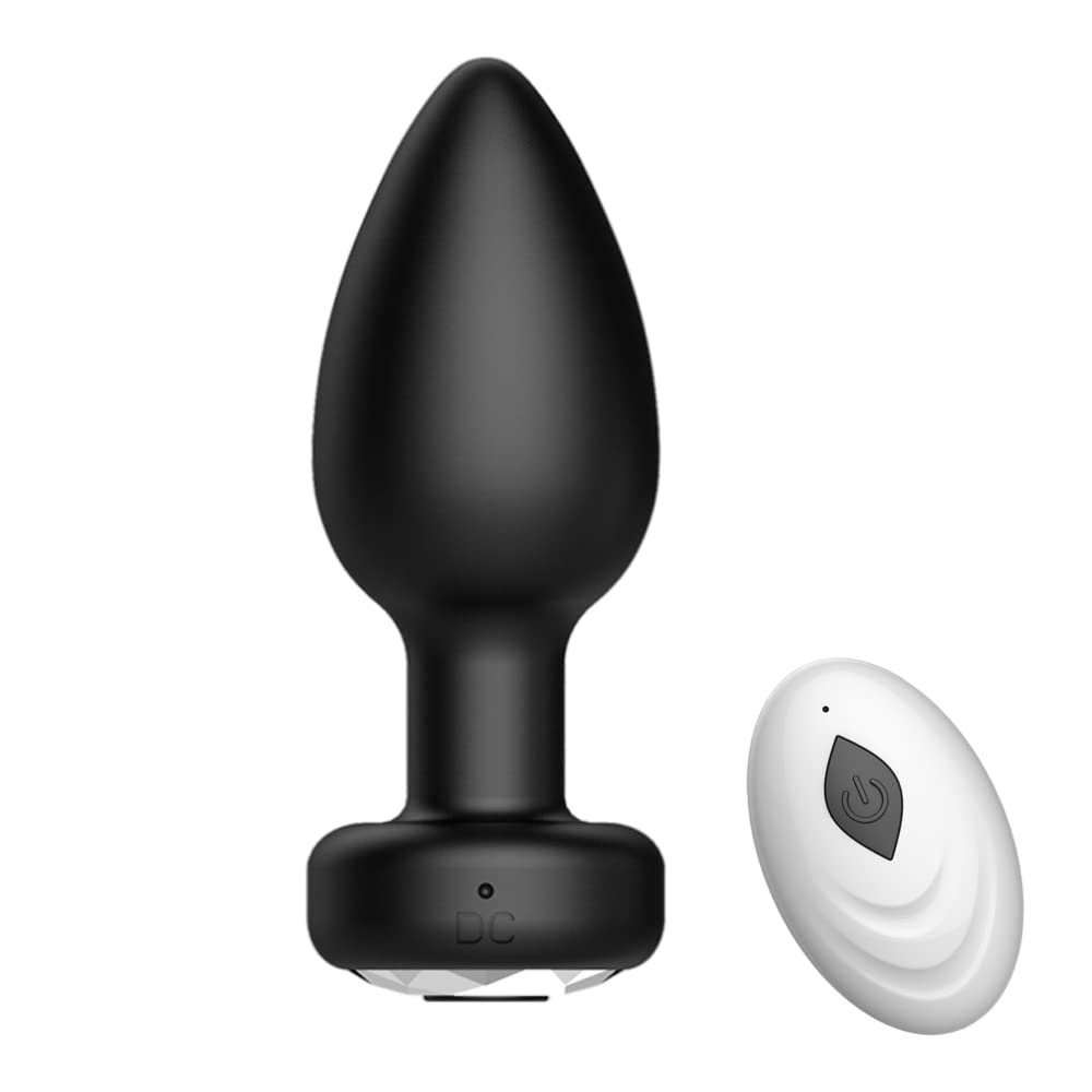 **10-Speed Vibrating Anal Plug for Men & Women - Beginner-Friendly Silicone Butt Plug with Remote Control - Perfect for Couples Play & Solo Pleasure**