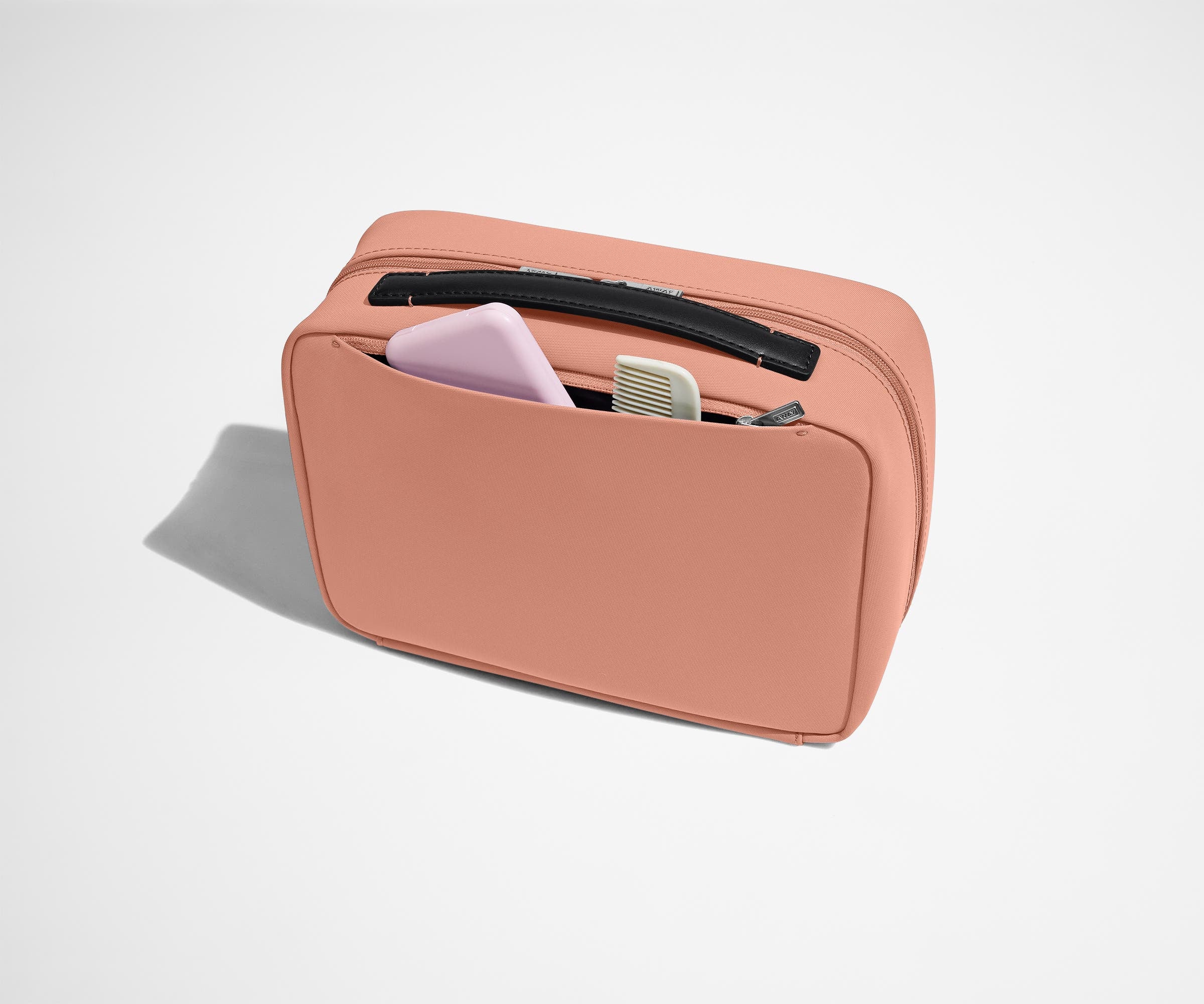 Premium Hanging Toiletry Bag for Travel - Clay Pink Cosmetic Organizer with Multiple Pockets | Perfect for Bathroom Storage, Camping & Vacation Essentials