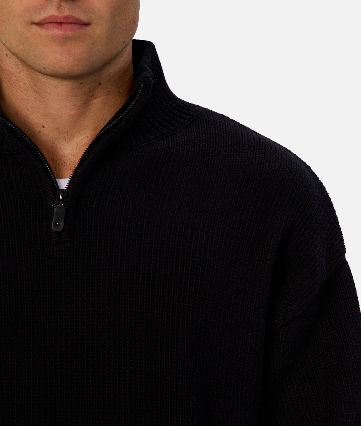 Premium Plain Osborne Knit Sweater - Soft & Comfortable Black Pullover for Men & Women | Perfect for Casual Wear, Office & Winter Outfits