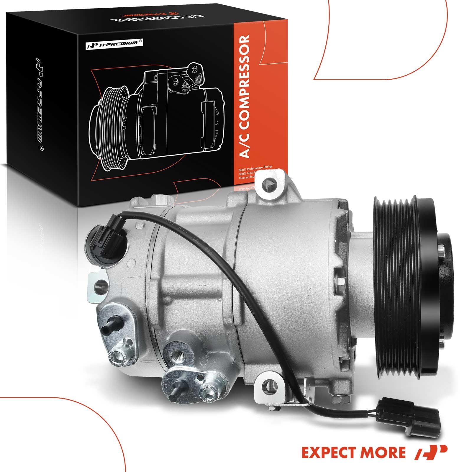 Premium AC Compressor with Clutch for 2016-2017 Hyundai Tucson 2.0L - High Performance Auto Air Conditioning Replacement Part - Perfect for Summer Road Trips & Hot Weather Driving