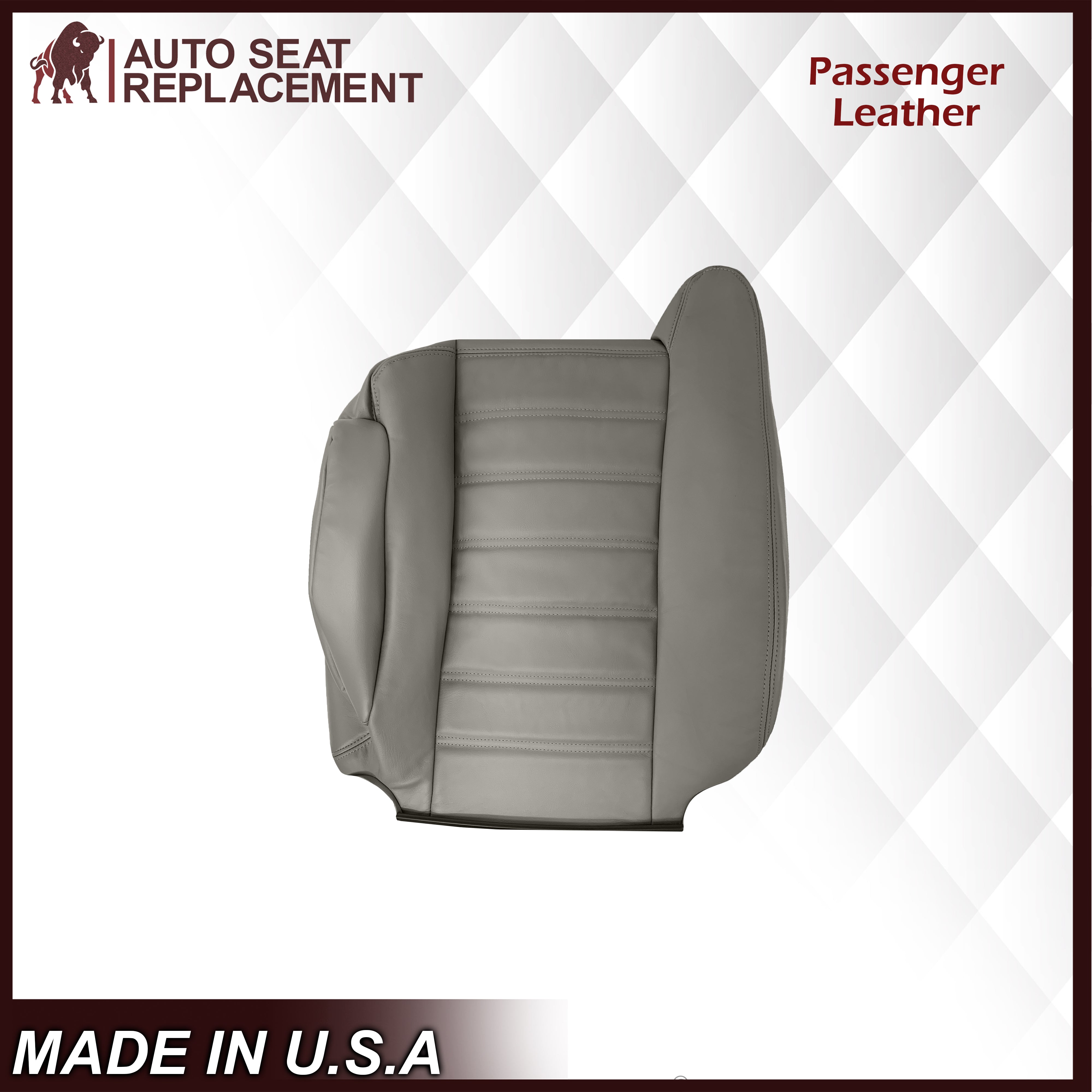 2003-2007 Hummer H2 SUV & SUT Custom Fit Seat Covers - Premium Gray Leather or Vinyl Upholstery for Comfort & Style | Off-Road, Daily Driving & Adventure Protection