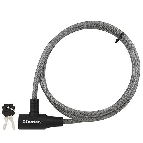 Master Lock 8154DPF 12-Pack Keyed Different Cable Locks - Secure Bikes, Lockers, Gates & Outdoor Equipment
