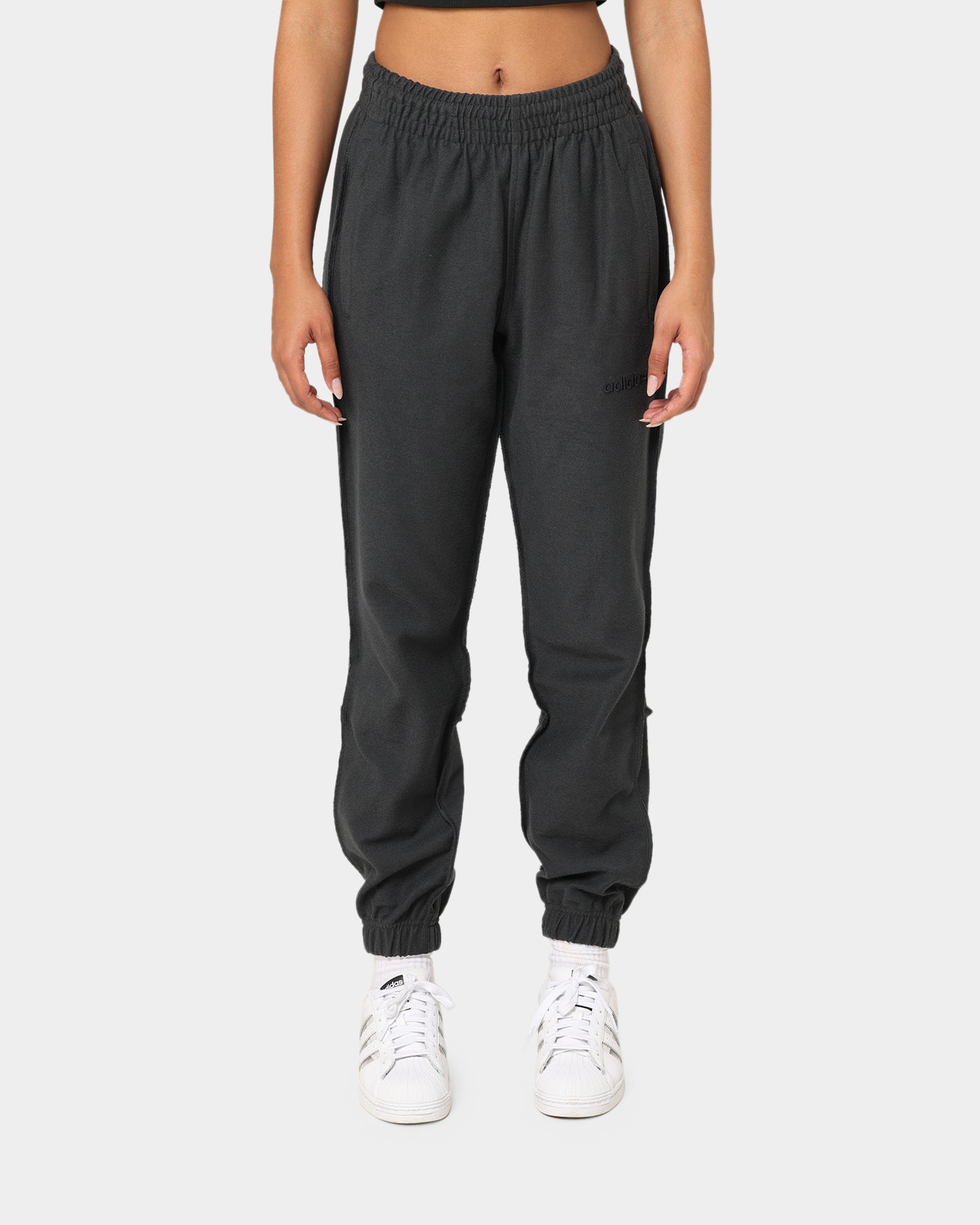Adidas Loopback Sweatpants for Men - Carbon Grey Comfortable Jogger Pants for Gym, Running & Casual Wear