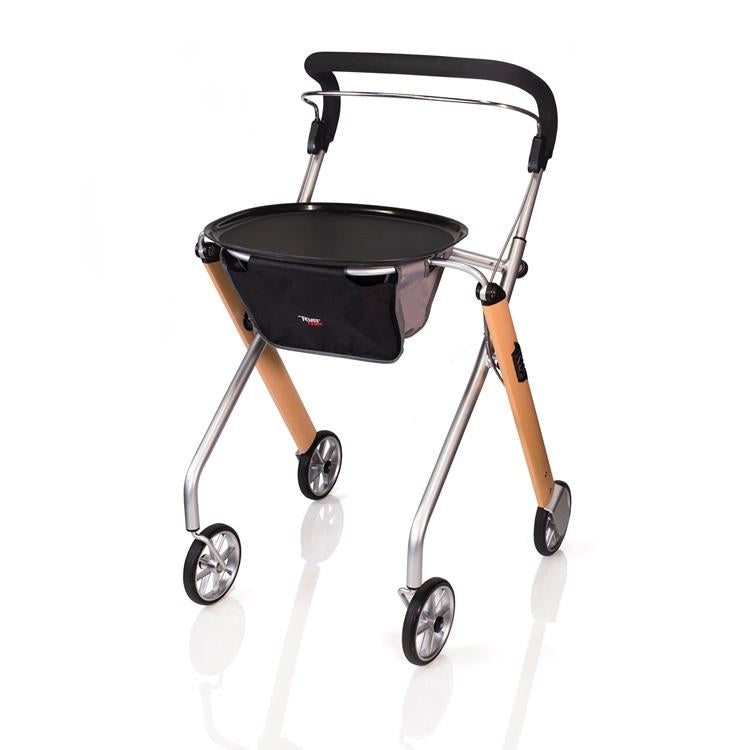 Best Indoor Rollator Walker for Seniors - Lightweight Mobility Aid with Seat & Basket - Ideal for Home Use, Shopping, and Daily Support