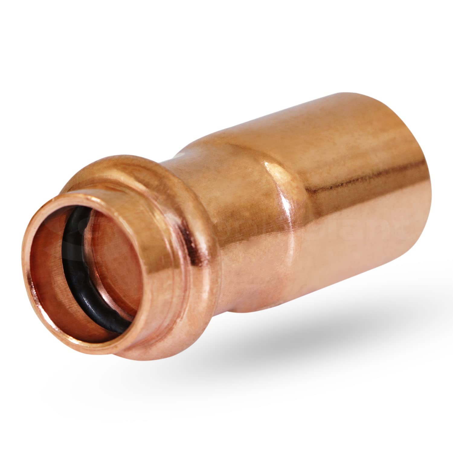 GQSD4232 Copper Fitting Reducer 2 Inch FTG x 1 Inch Press - Small Size for Plumbing & HVAC Systems - Perfect for Water Supply Lines, Pipe Connections & Repair Projects