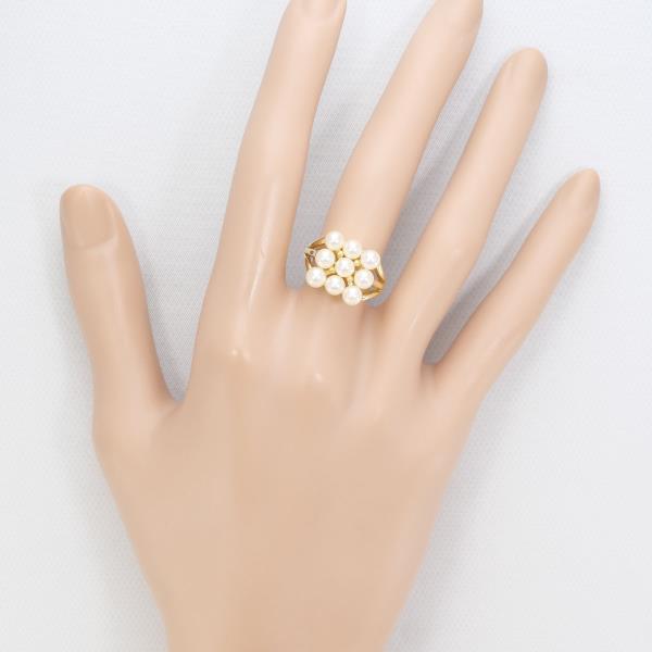 18K Yellow Gold Pearl Ring for Women - Elegant & Timeless Jewelry Gift for Wedding, Anniversary, or Special Occasions