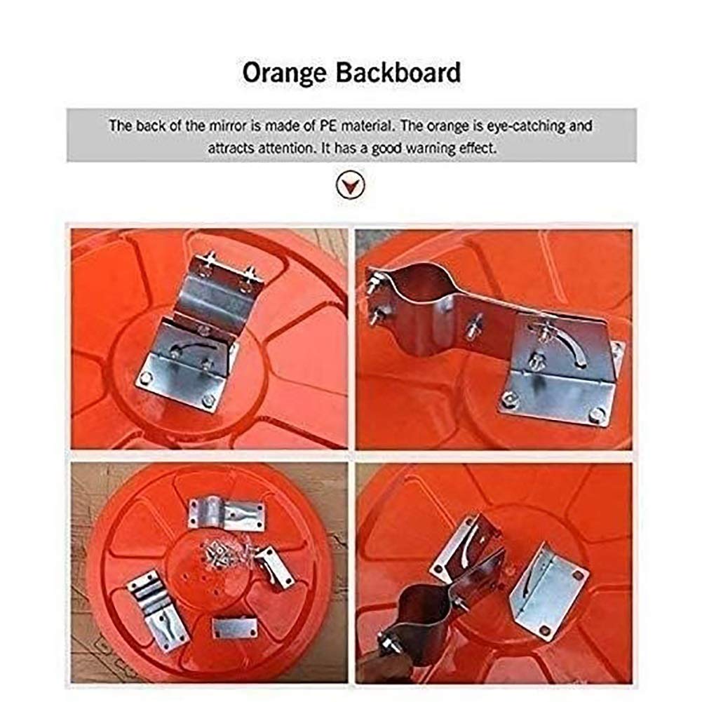 Convex Safety Mirror - Wide Angle Traffic Mirror for Outdoor Security, Garage, Road & Supermarket - Anti-Theft, Blind Spot Solution for Driveways, Parking Lots & Retail Stores