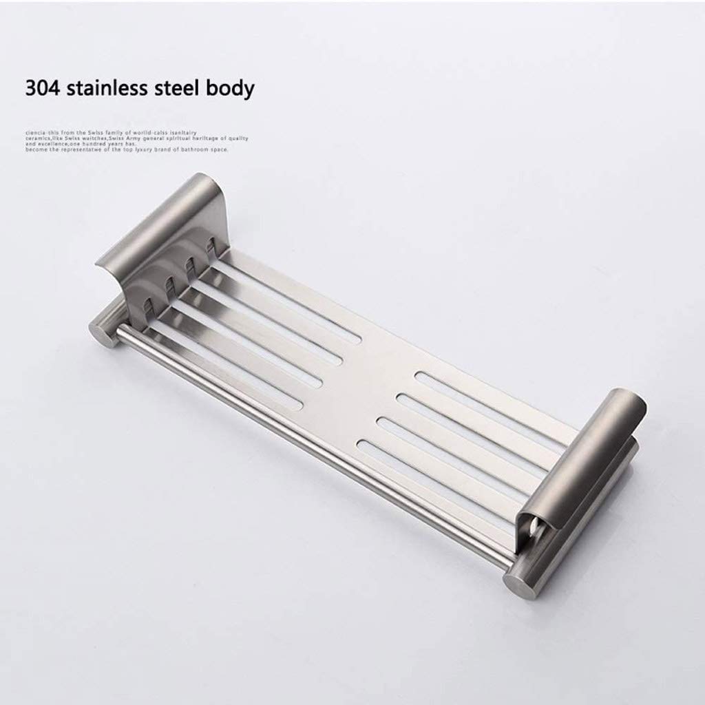 Stainless Steel Bathroom Organizer Wall Mounted - Removable & Washable Shower Shelf for Toiletries Storage | Perfect for Kitchen, Bathroom & Shower Organization