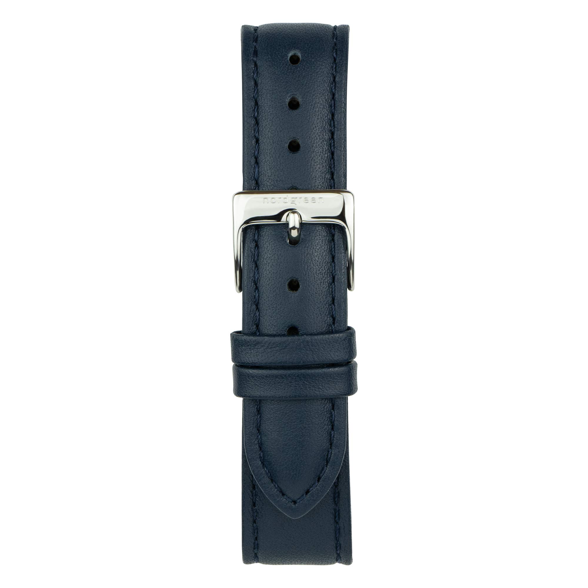 Nordgreen Native Scandinavian Silver Watch - Premium Stainless Steel Timepiece with Interchangeable Leather & Mesh Straps | Perfect for Business, Casual & Formal Occasions