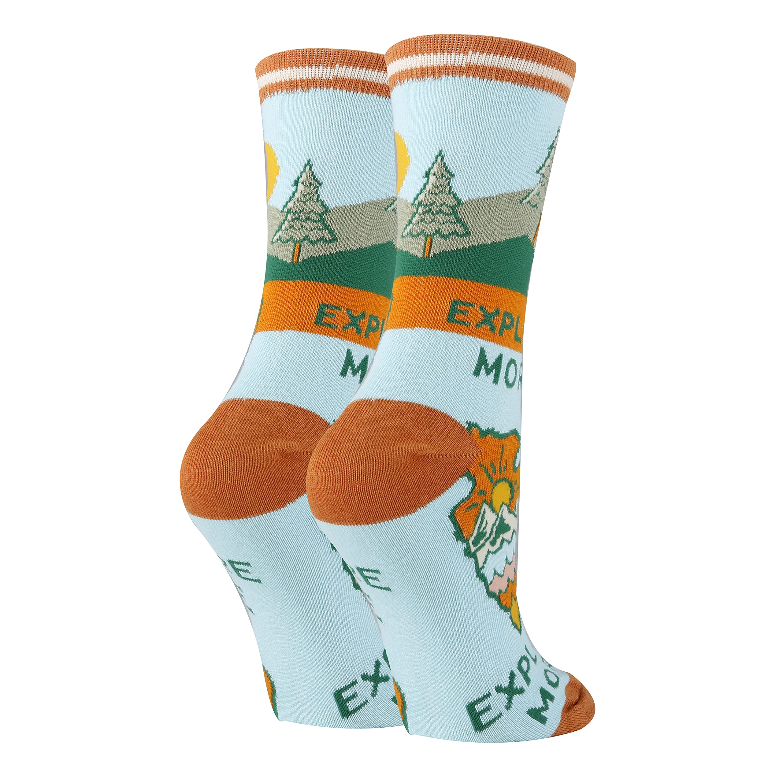 Oooh Yeah Women's Fun Novelty Crew Socks - Positive & Crazy Cool Socks for Everyday Wear, Gifts & Funny Outfits | Perfect for Work, Parties & Casual Style