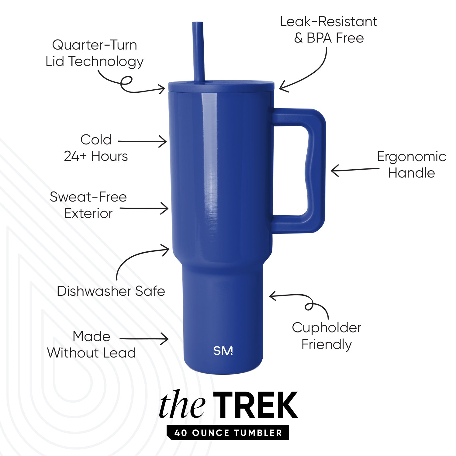 Premium Trek Tumbler 222 - 20oz Insulated Stainless Steel Water Bottle with Leakproof Lid, Double Wall Vacuum Insulation for Hot & Cold Drinks - Perfect for Hiking, Camping, Gym and Outdoor Adventures