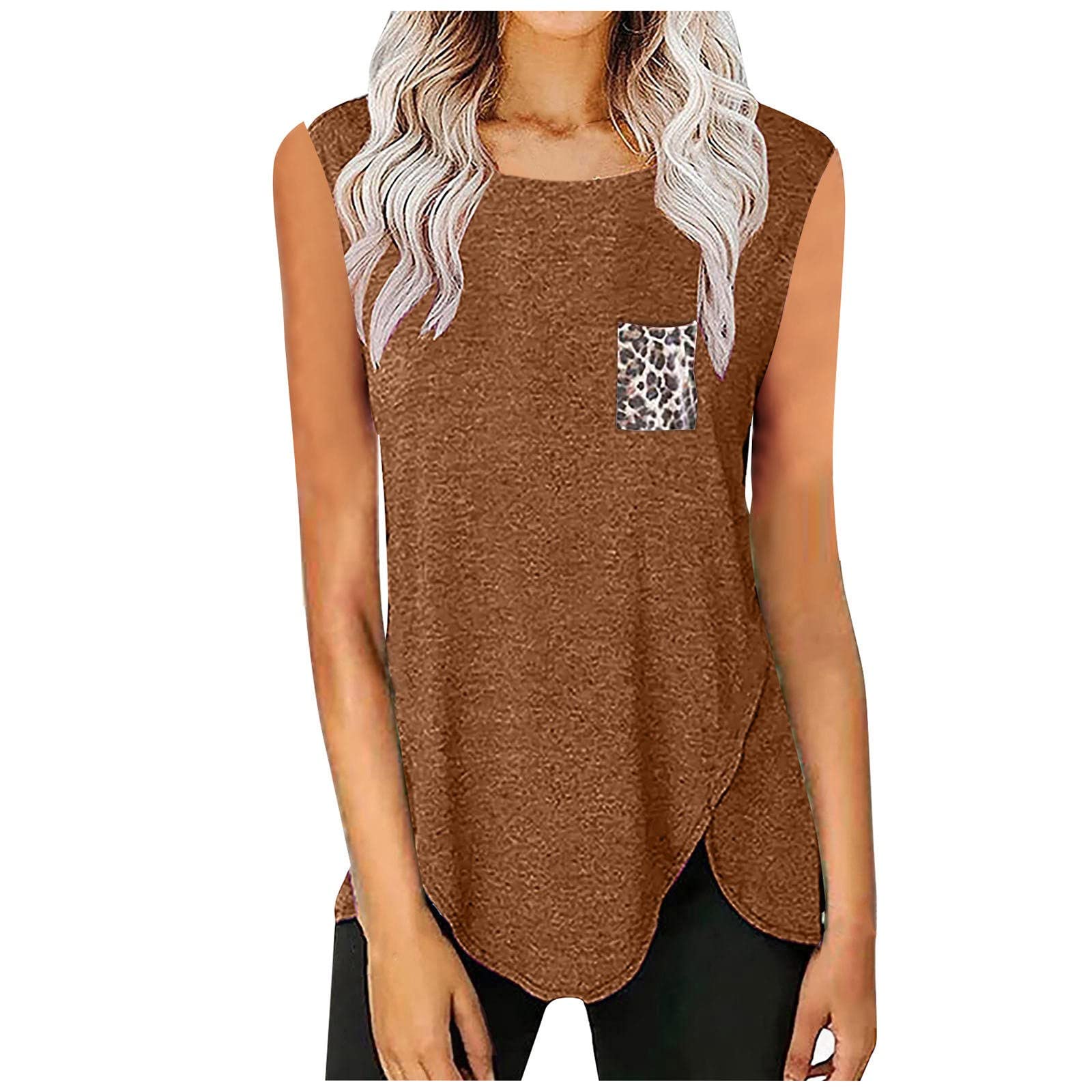 Women's Loose Fit V-Neck Sleeveless Tank Tops - Breathable Summer Yoga Shirts for Women | Perfect for Workouts, Beachwear & Casual Outfits
