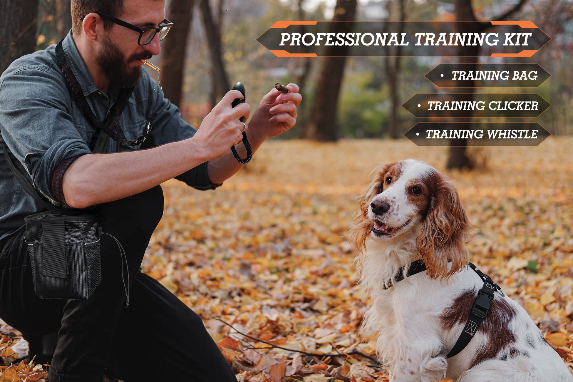 3/4 Mile Range Dog Shock E Collar with Remote - Rechargeable Training Collar for Small to Large Dogs (15-150 lbs) - Perfect for Obedience Training, Bark Control & Outdoor Adventures