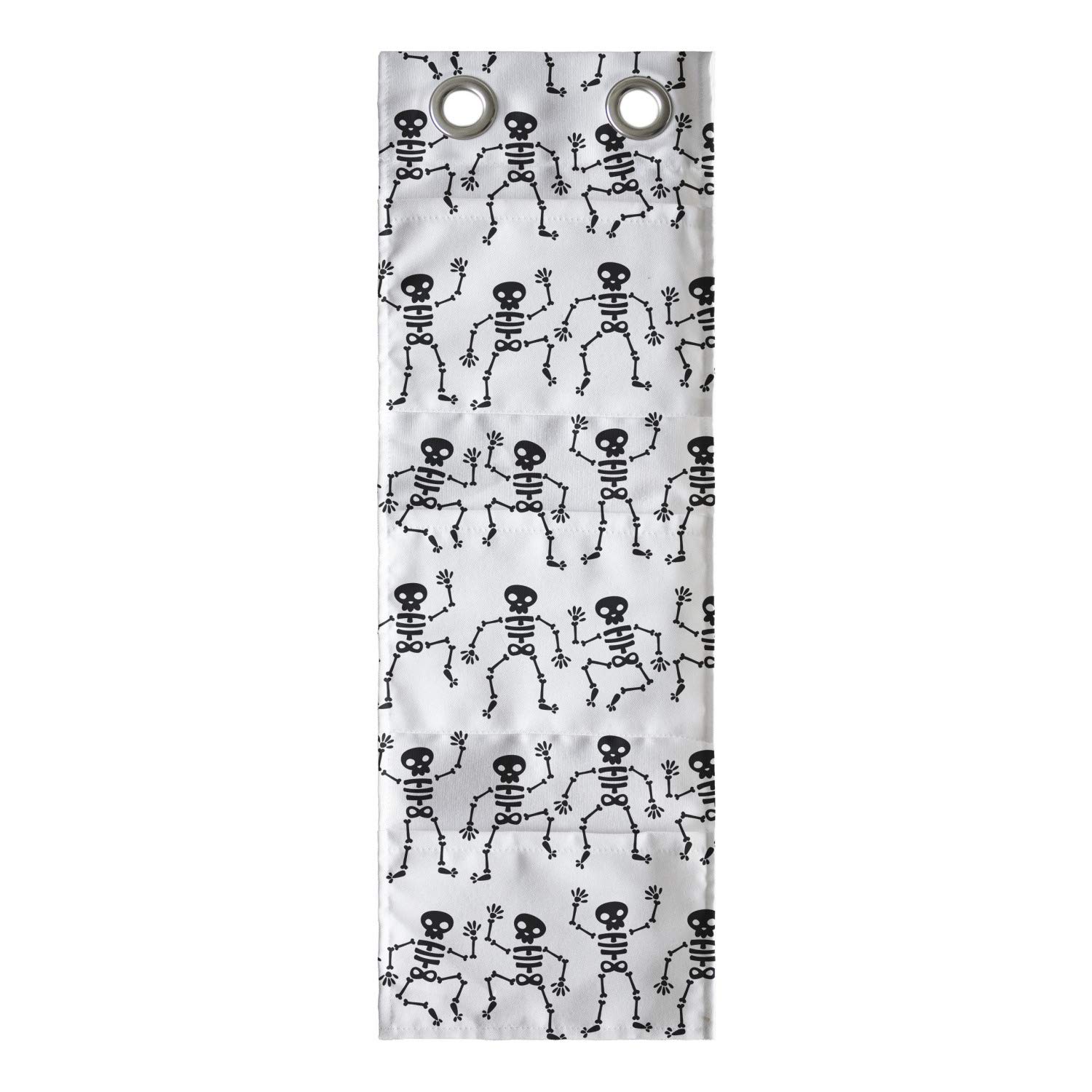 Ambesonne Funny Dancing Skeletons Hanging Pocket Organizer - 9