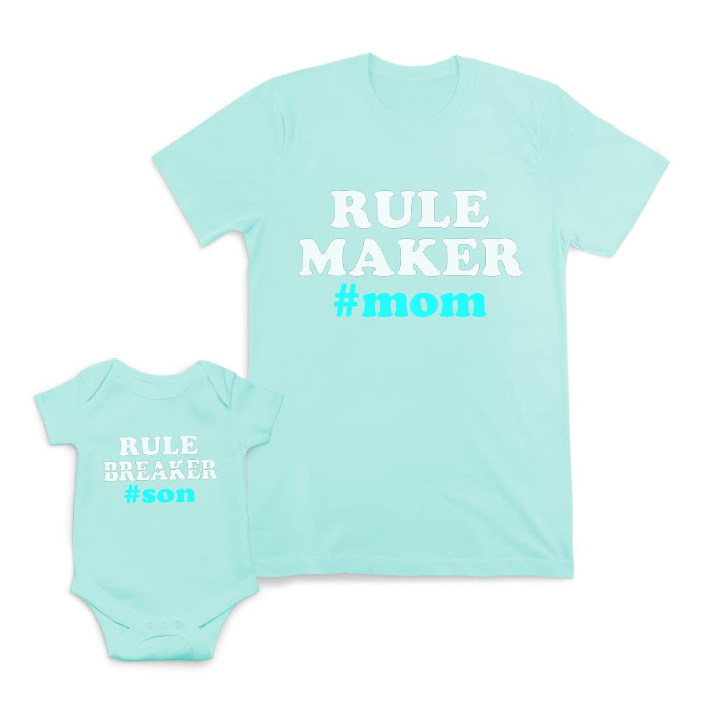 Mom and Baby Matching Outfits - Cotton Mother Son Coordinating Sets | Perfect for Family Photos, Holidays & Special Occasions