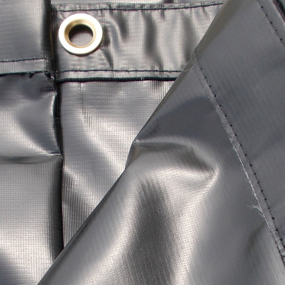 XTARPS - 10 x 14 Heavy Duty Vinyl Tarp - Waterproof, Durable & Strong - Perfect for Ground Cover, Soil Erosion Control, Outdoor Equipment Protection, Trailer & Patio Cover - Ideal for Camping, Construction & Emergency Use
