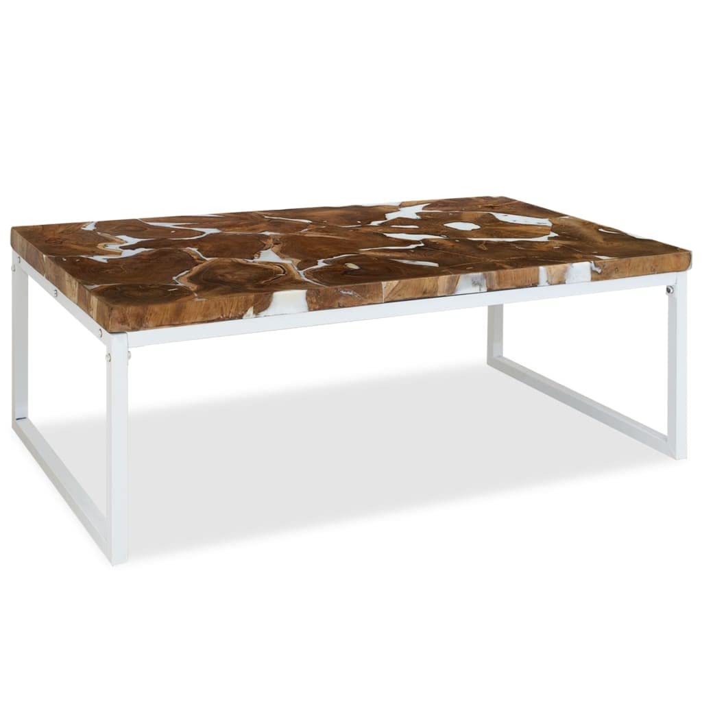CHARMMA Teak Resin Coffee Table 43.3