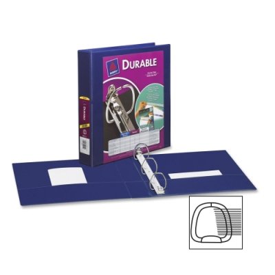 Avery Durable View Binder with Slant Rings - 1 Inch 3 Ring Binder for School, Office & Home Organization | Letter Size, Holds 225 Sheets, Clear Cover for Custom Labeling