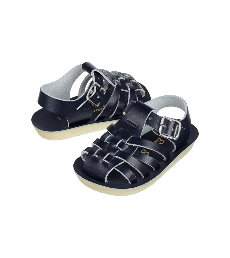 Sun San Navy Blue Sailor Sandals for Women - Comfortable Nautical Style Summer Beach Sandals for Walking, Vacation & Outdoor Activities