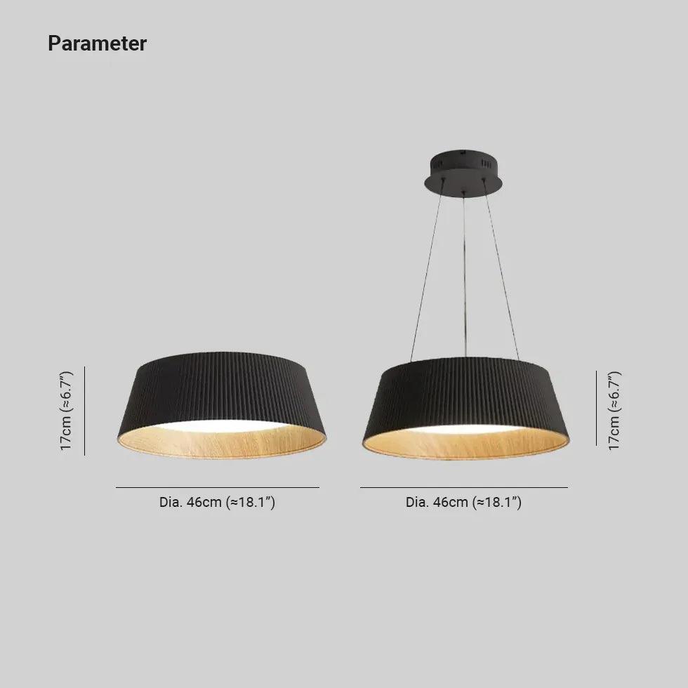 Modern Round Ceiling Light with Vertical Texture - Minimalist Design for Living Room, Bedroom & Dining Room Lighting
