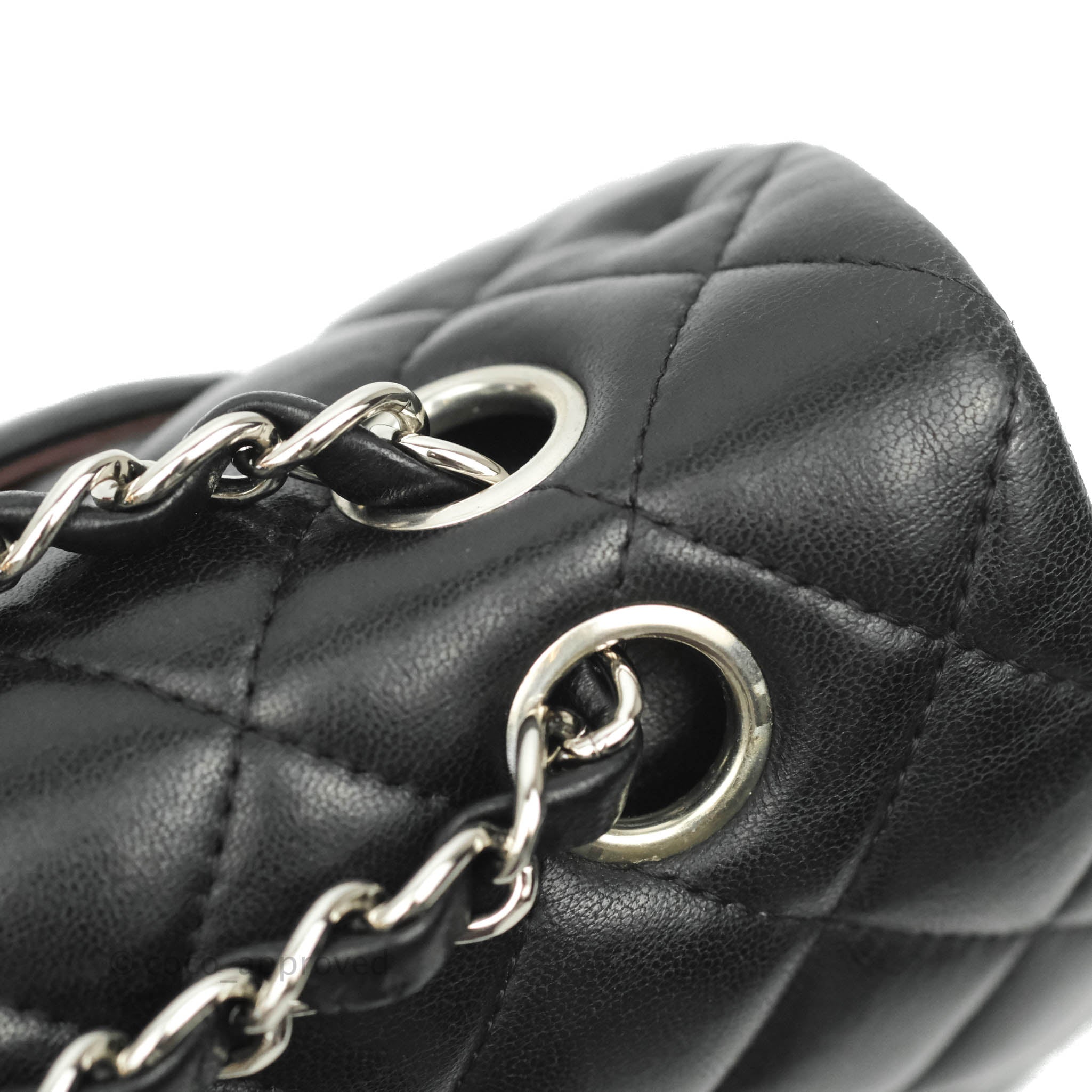 Chanel Classic M/L Medium Double Flap Bag - Black Lambskin Leather with Silver Hardware | Luxury Handbag for Women, Perfect for Work, Evening Events & Everyday Use