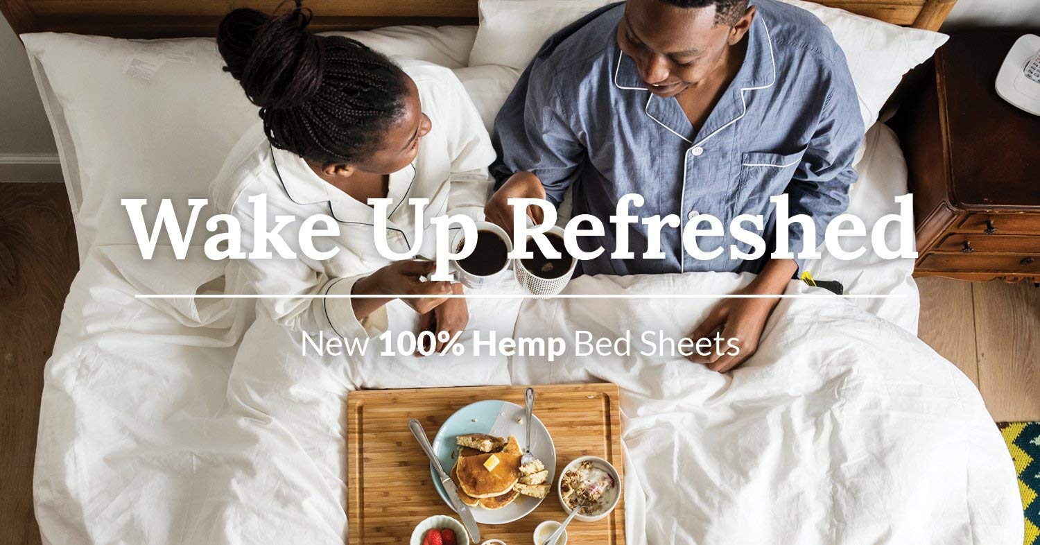 Delilah Home 100% Organic Hemp Bed Sheet Set - Queen Size, Breathable & Eco-Friendly - Perfect for Sustainable Living & Allergy Relief - Ideal for Hot Sleepers & Eco-Conscious Homes