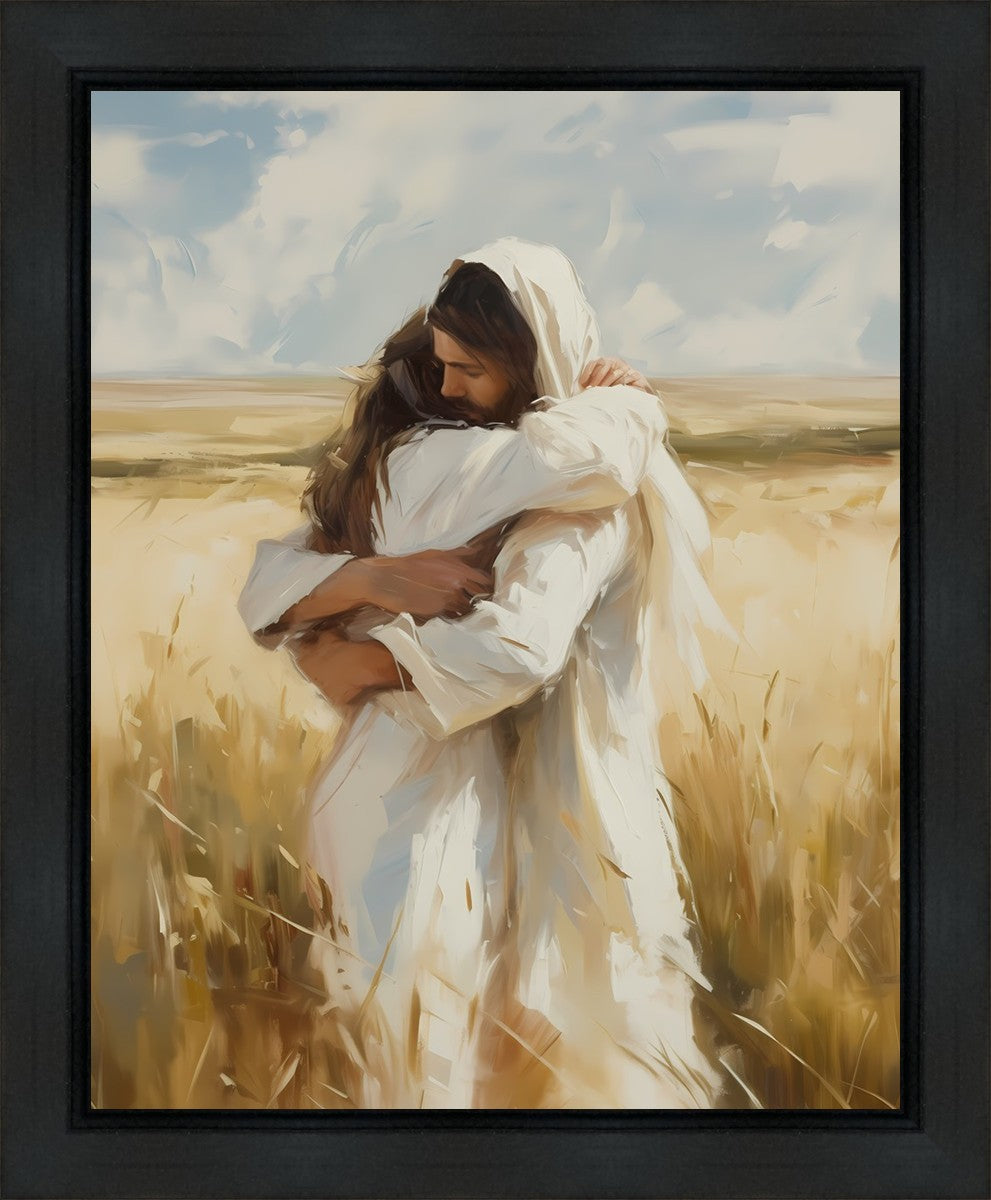 Arms of Mercy Gallery Wrap Canvas - Premium Christian Wall Art for Home & Church Decor - Perfect for Living Room, Bedroom, and Office Inspiration