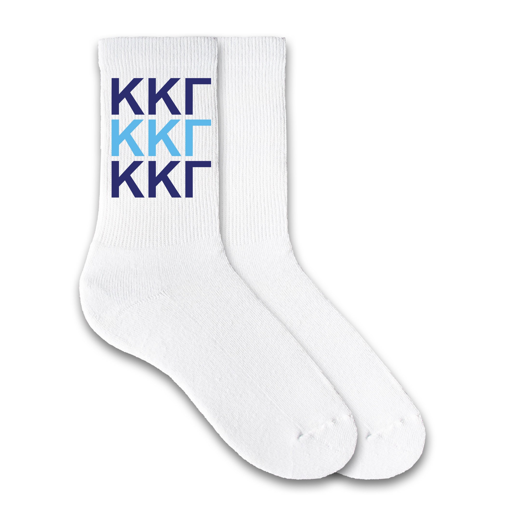 Greek Letter Sorority Socks - Soft Cotton Crew Socks for Sisterhood & College Life