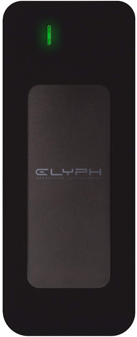 Glyph Atom SSD 500GB Portable External Solid State Drive - USB-C, USB 3.0 & Thunderbolt 3 Compatible - High Speed Data Transfer for Mac, PC, Laptop (Black) - Perfect for Gaming, Video Editing & Backup Storage