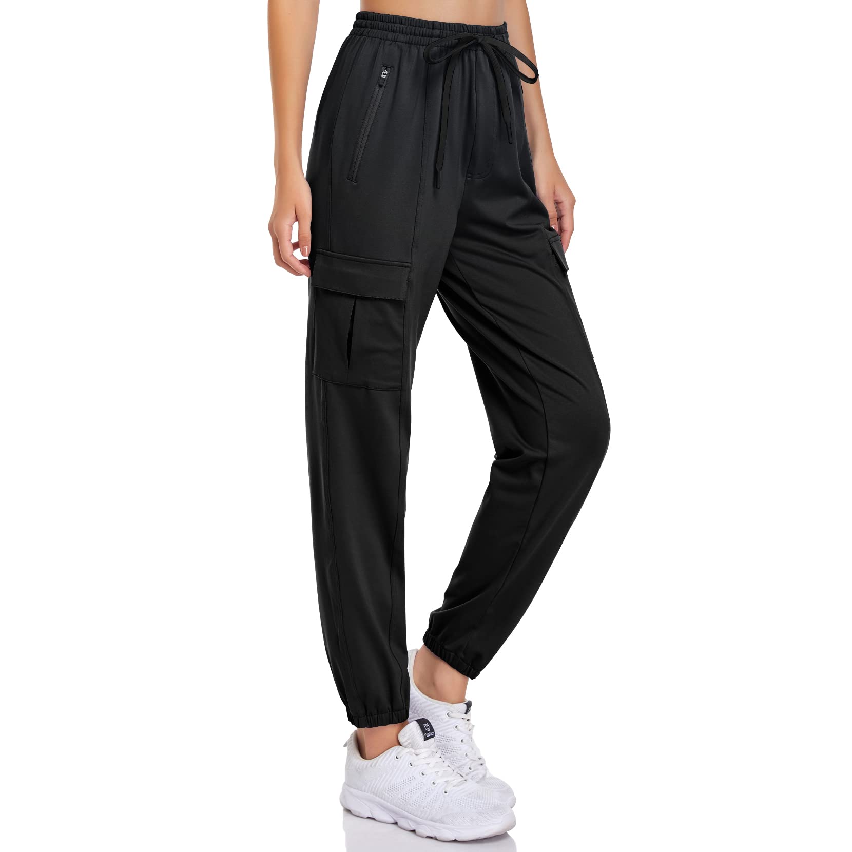 DAYOUNG Women's Jogger Pants - Running, Yoga, Lounge & Hiking Sweatpants with Pockets | Loose Fit Cargo Pants for Workout, Travel & Casual Wear